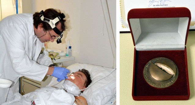 Pro Salute Hominum plakettet kapott Dr. Dr. Oberna Ferenc Ph.D.